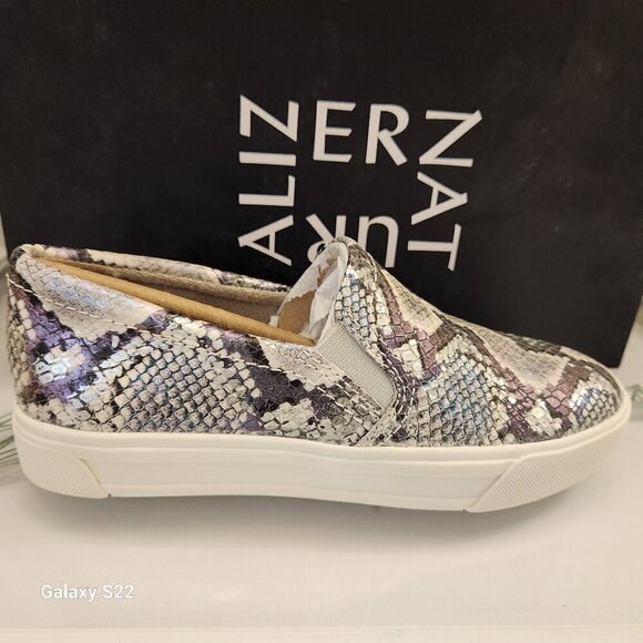 Naturalizer Aileen metallic mermaid snake slip on sneaker. NIB. Size 5 - Picture 1 of 10